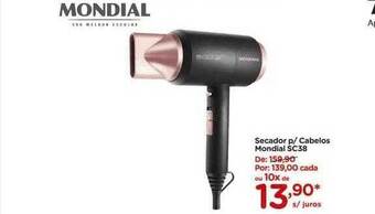 Carrefour Secador p cabelos mondial sc38 oferta