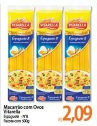 Atacadão Macarrao co Ovos Vitarella 500g oferta