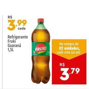 Refrigerante fruki guaraná