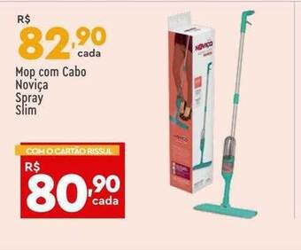 Supper Rissul Mop com cabo noviça spray slim oferta