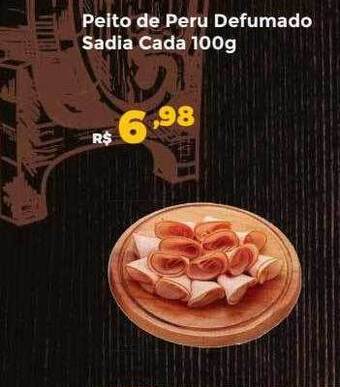 Villarreal Supermercados Peito de peru defumado sadia cada oferta