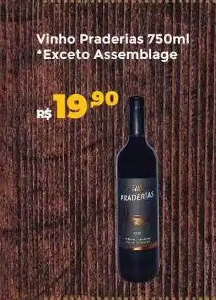 Villarreal Supermercados Vinho praderias exceto assemblage oferta