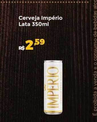 Villarreal Supermercados Cerveja império lata oferta