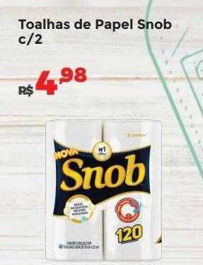 Villarreal Supermercados Toalhas de papel snob c 2 oferta