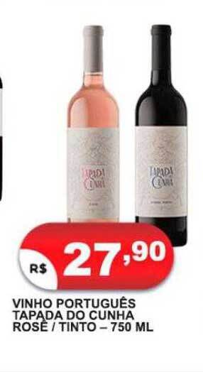 Bramil Supermercados Vinho português tapada do cunha rosé - tinto oferta