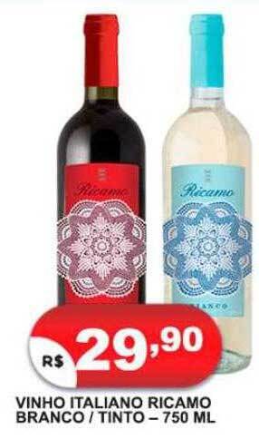 Bramil Supermercados Vinho italiano ricamo branco - tinto oferta
