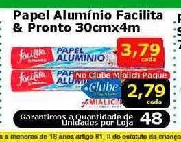 Papel aluminio facilita & pronto
