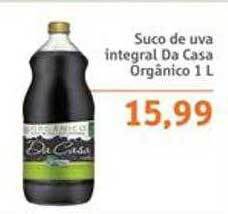 Sonda Suco de uva integral da casa orgânico oferta