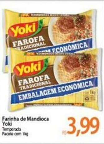Atacadão Farinha de Mandioca Yoki 1kg oferta