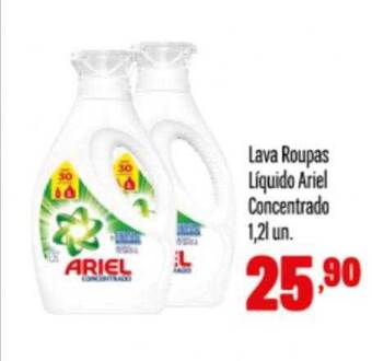 Lava roupas liquido ariel concentrado