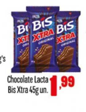Rede Top Chocolate lacta bis xtra oferta