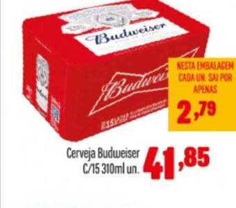 Rede Top Cerveja budweiser oferta