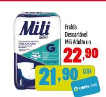 Rede Top Fralda descartável mili adulto oferta