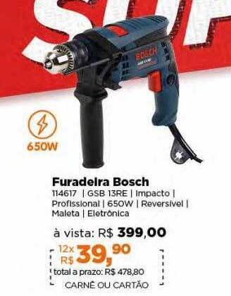 Lojas TaQi Furadeira bosch oferta