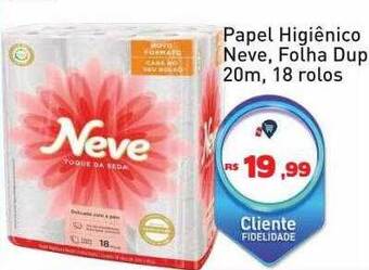 Tonin Superatacado Papel higiênico neve folha dupla 20m 18 rolos oferta
