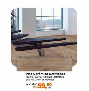 Lojas TaQi Piso cerâmico retificado oferta