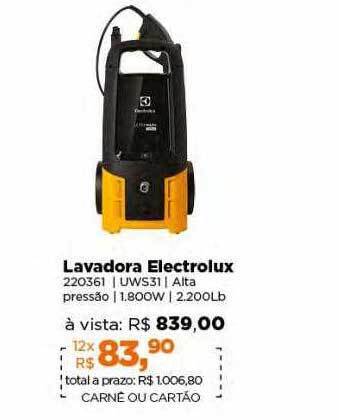 Lojas TaQi Lavadora electrolux oferta