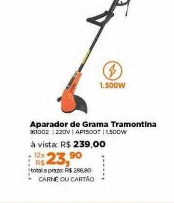 Lojas TaQi Aparador de grama tramontina oferta