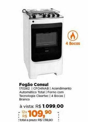Lojas TaQi Fogão consul oferta