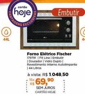 Lojas TaQi Forno elétrico fischer oferta