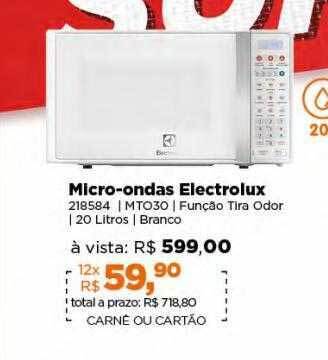 Lojas TaQi Micro-ondas electrolux oferta