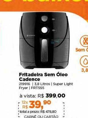 Lojas TaQi Fritadeira sem óleo cadence oferta