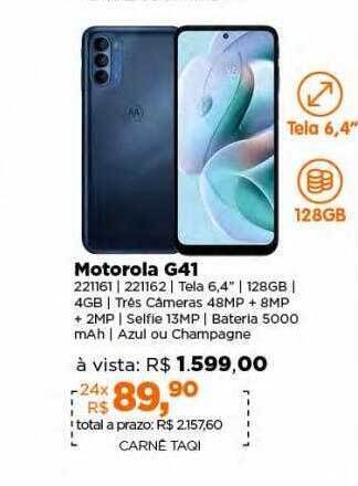 Lojas TaQi Motorola g41 oferta