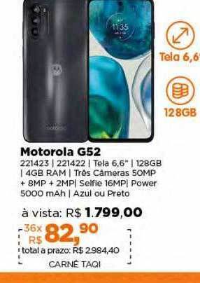 Lojas TaQi Motorola g52 oferta