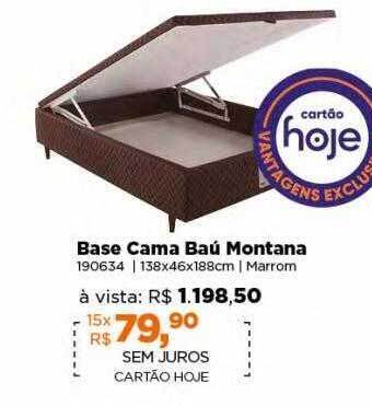 Base cama baú montana