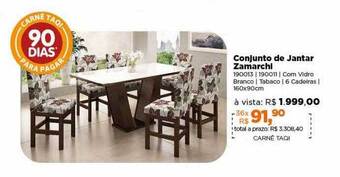 Lojas TaQi Conjunto de jantar zamarchi oferta