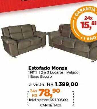 Lojas TaQi Estofado monza oferta