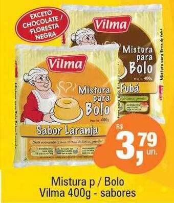 Mistura p- bolo vilma - sabores
