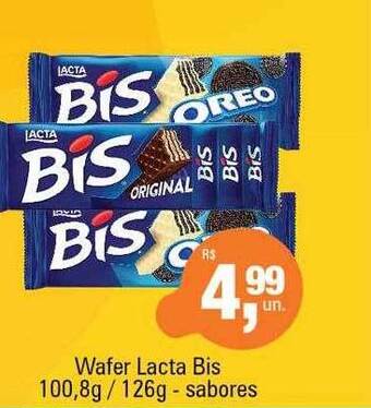 Supermercados Alvorada Wafer lacta bis - sabores oferta