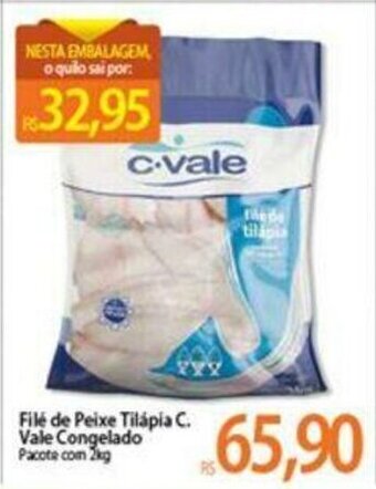 File de Peixe Tilapia C. Vale Congelado 2kg