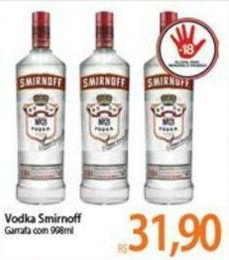 Atacadão Vodka Smirnoff 998ml oferta