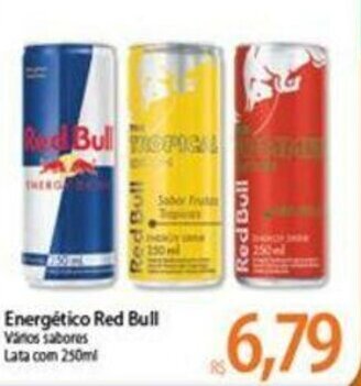 Atacadão Energetico Red Bull 250ml oferta