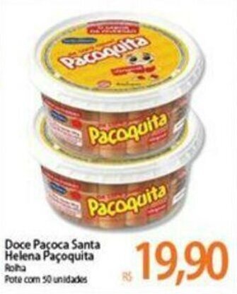 Atacadão Doce Pacoca Santa Helena Pacoquita oferta