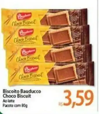 Atacadão Biscoito Bauducco Choco Biscuit 80g oferta