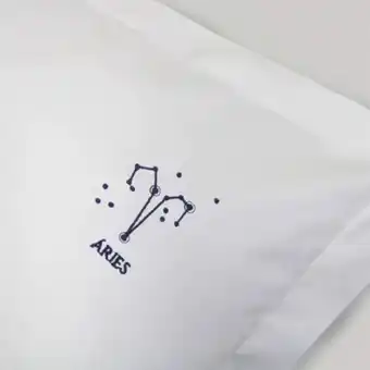 MMartan Fronha percal bordada astrology áries oferta