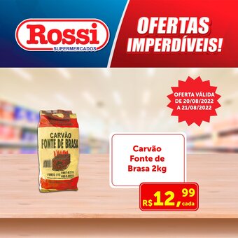 Rossi Supermercado Carvao Fonte de Brasa 2kg oferta