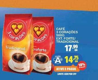 Ayumi Supermercados Café 3 corações ext. forte tradicional oferta