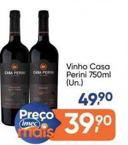 Imec Supermercados Vinho casa perini oferta