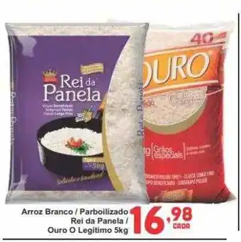 Arroz branco parboilizado rei da penela ouro o legitimo