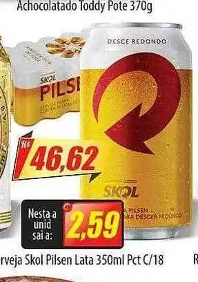 Cerveja skol pilsen lata