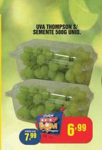 CoopBom Uva thompson s-semente oferta