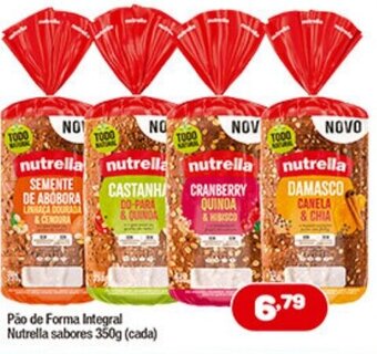 Pao de Forma Integral Nutrella 350g