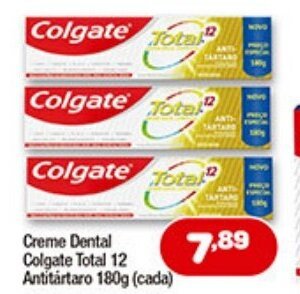 Creme Dental Colgate Total 12 Antitartaro 180g
