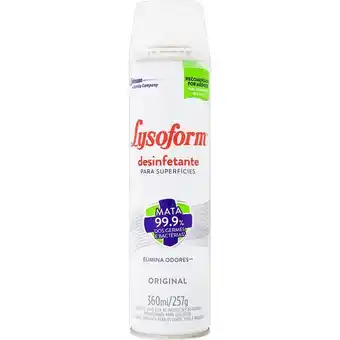Carrefour Desinfetante aerossol lysoform original 360 ml oferta