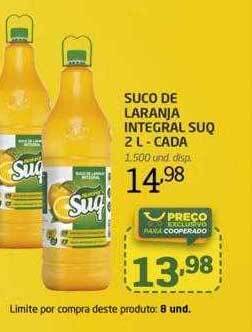 Cooper Suco de laranja integral suq cada oferta