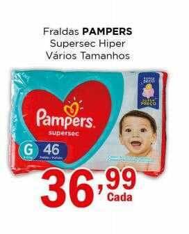 Supermercados Mundial Fraldas pampers oferta